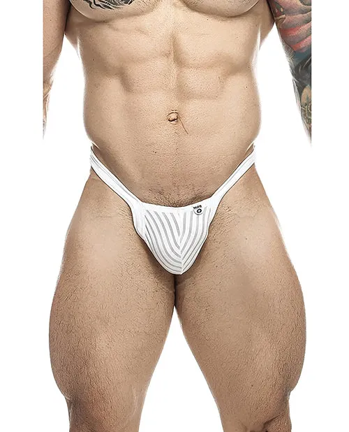 Male Sex Toys Malebasics Male Basics Y Buns Thong White Sheer XL