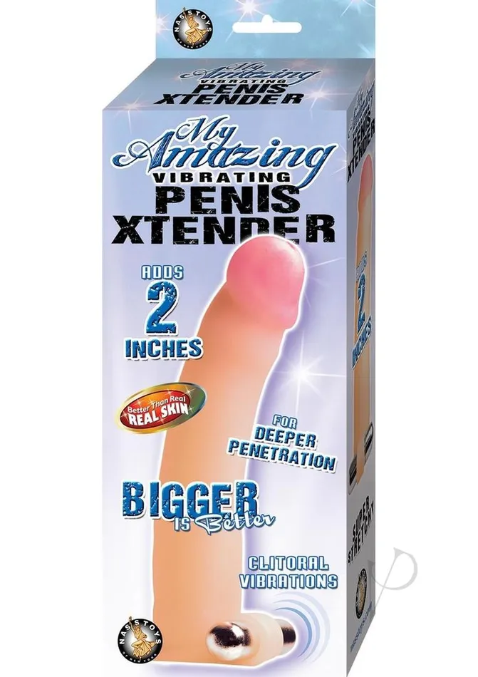 Male Sex Toys Nasstoys My Amazing Vibrating Penis Xtender Sleeve Vanilla