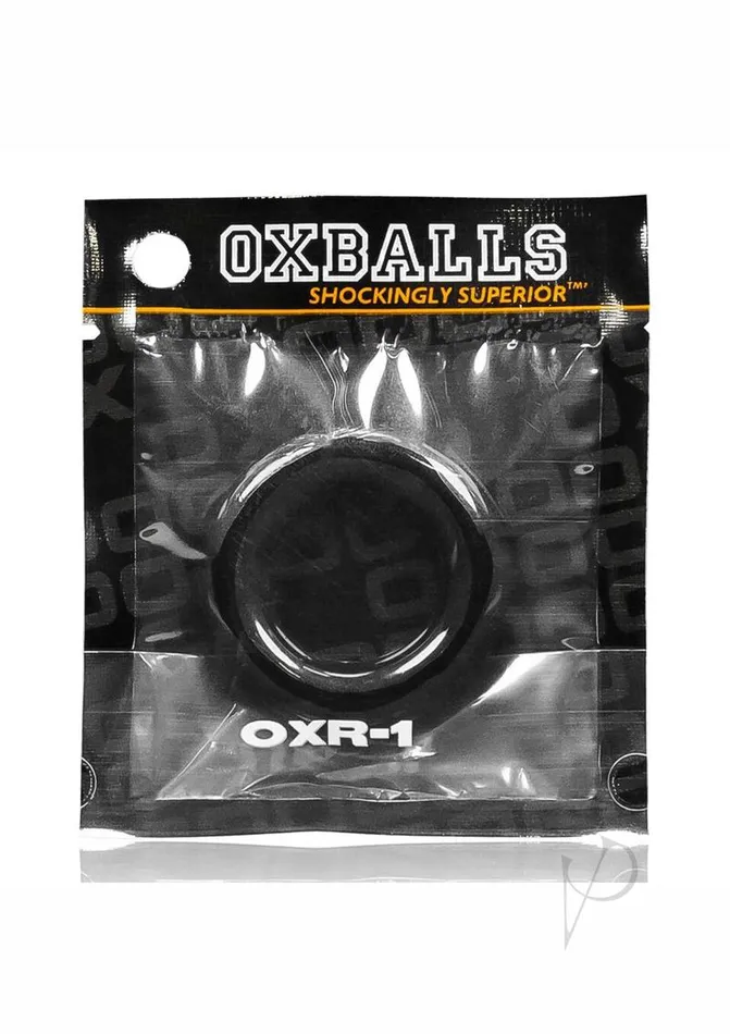 Male Sex Toys OXR1 Cock Ring Single Black Oxballs
