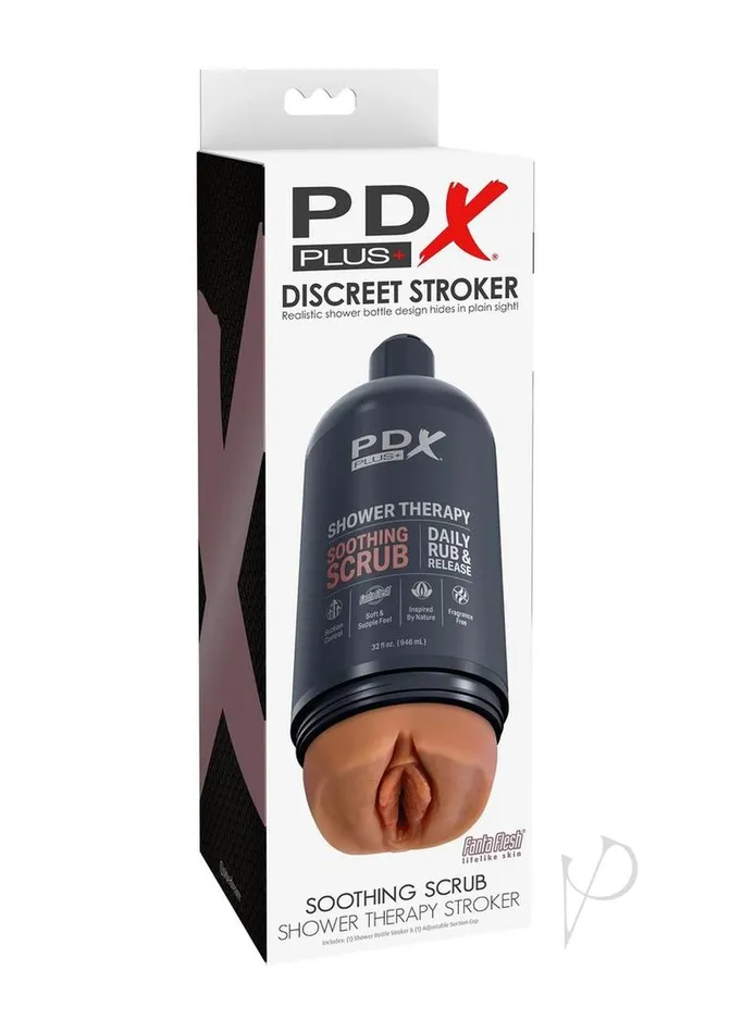 Male Sex Toys Pdx Plus PDX Plus Shower Therapy Soothing Scrub Discreet Stroker Caramel Male Sex Toys Pdx Plus PDX Plus Shower Therapy Soothing Scrub Discreet Stroker Caramel