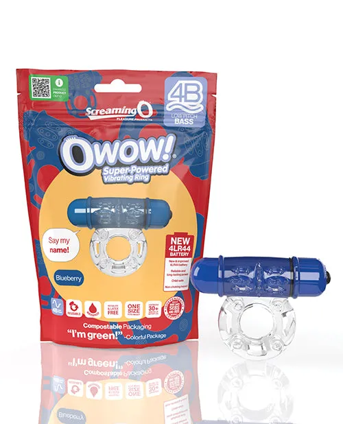 Male Sex Toys Screaming O Screaming O 4B O Wow Vibrating Ring Blueberry Male Sex Toys Screaming O Screaming O 4B O Wow Vibrating Ring Blueberry