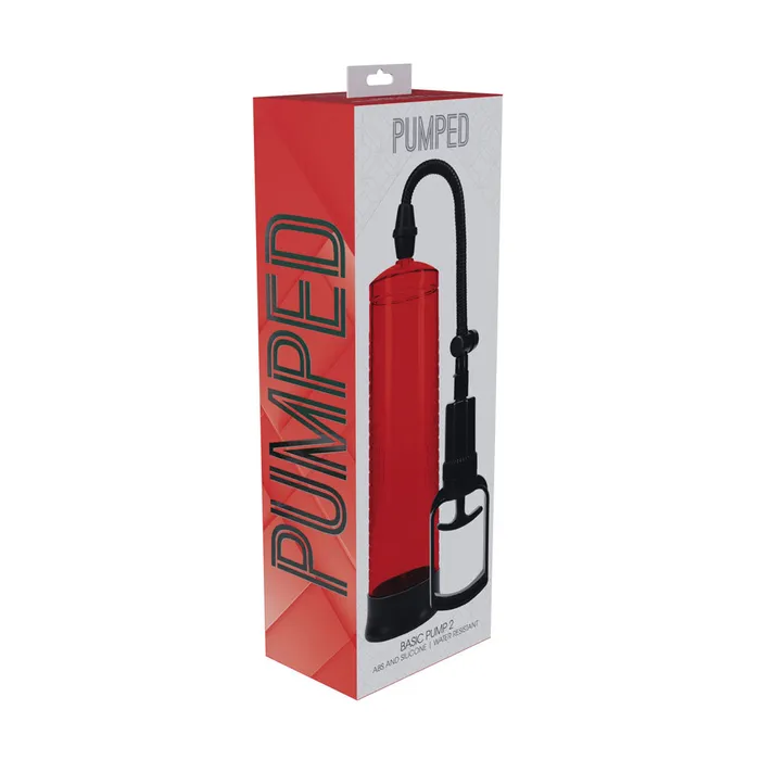 Male Sex Toys Shots Toys Pumped Basic Penis Pump 2 Red