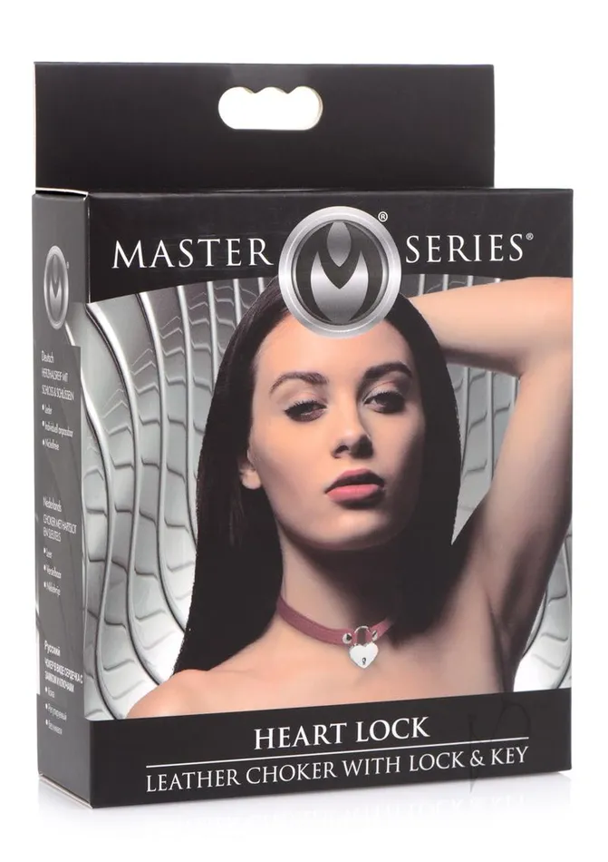 Master Series Female Sex Toys Master Series Heart Lock Choker with Keys Red Master Series Female Sex Toys Master Series Heart Lock Choker with Keys Red