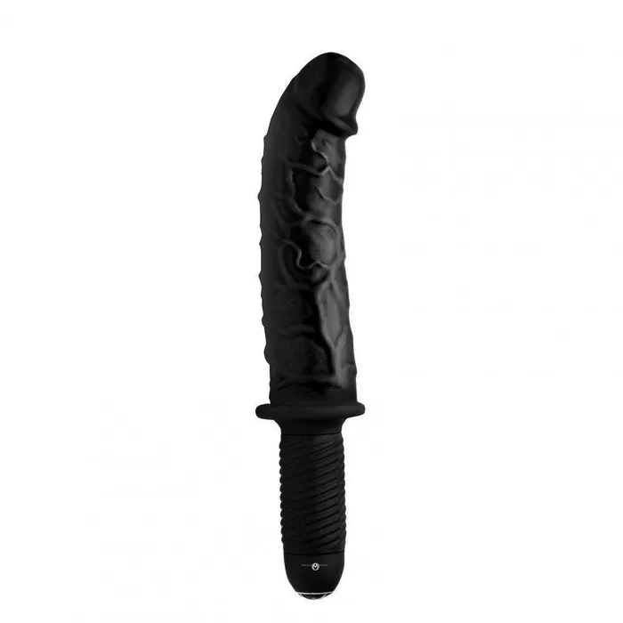 Master Series Female Sex Toys The Curved Dicktator 13 Mode Vibrating Giant Dildo Thruster