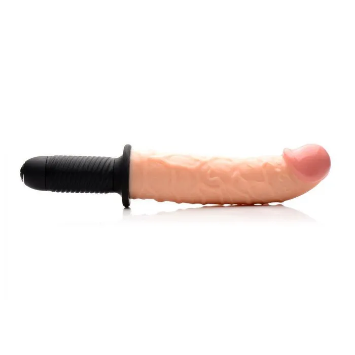 Master Series Female Sex Toys The Curved Dicktator 13 Mode Vibrating Giant Dildo Thruster
