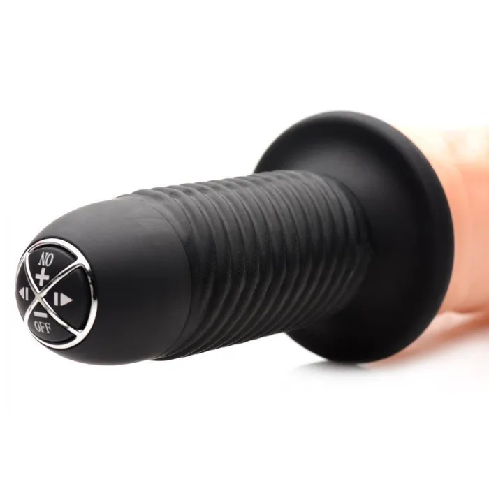 Master Series Female Sex Toys The Curved Dicktator 13 Mode Vibrating Giant Dildo Thruster