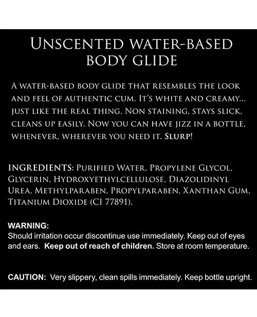 Master Series Lubricants Master Series Jizz Unscented Water Based Lubricant 16oz