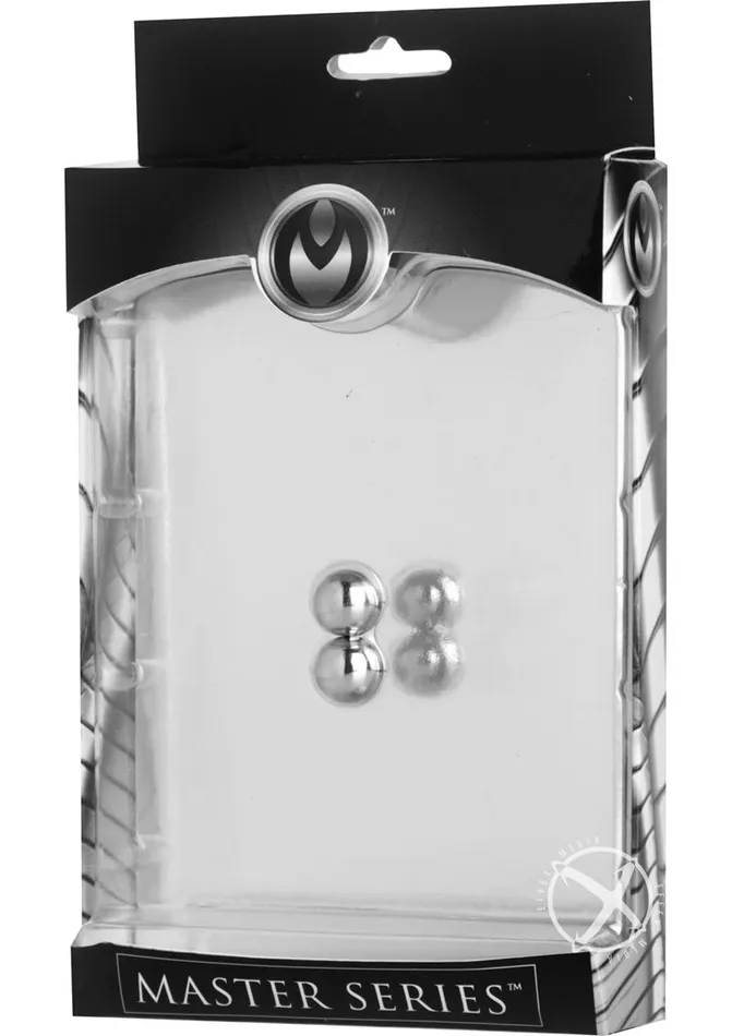 Master Series Male Sex Toys Master Series Magnus Extreme Magnetic Orbs Silver Master Series Male Sex Toys Master Series Magnus Extreme Magnetic Orbs Silver