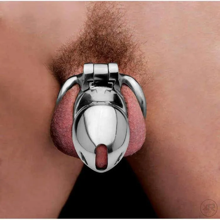 Master Series Rikers 247 Stainless Steel Locking Chastity Cage Male Sex Toys