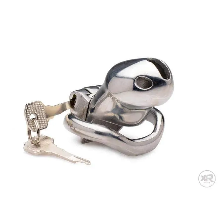 Master Series Rikers 247 Stainless Steel Locking Chastity Cage Male Sex Toys