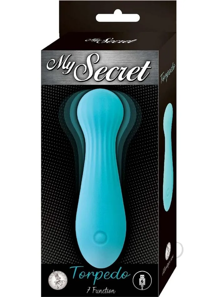 Nasstoys Female Sex Toys My Secret Torpedo Rechargeable Silicone Bullet Aqua Nasstoys Female Sex Toys My Secret Torpedo Rechargeable Silicone Bullet Aqua