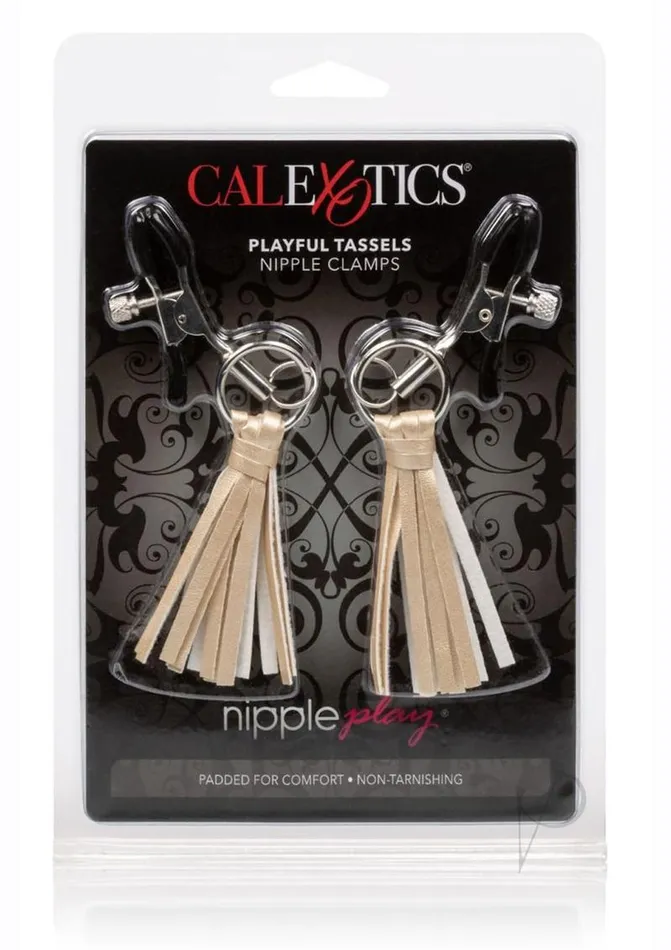 Nipple Play Nipple Play Playful Tassels Nipple Clamps Gold Couples