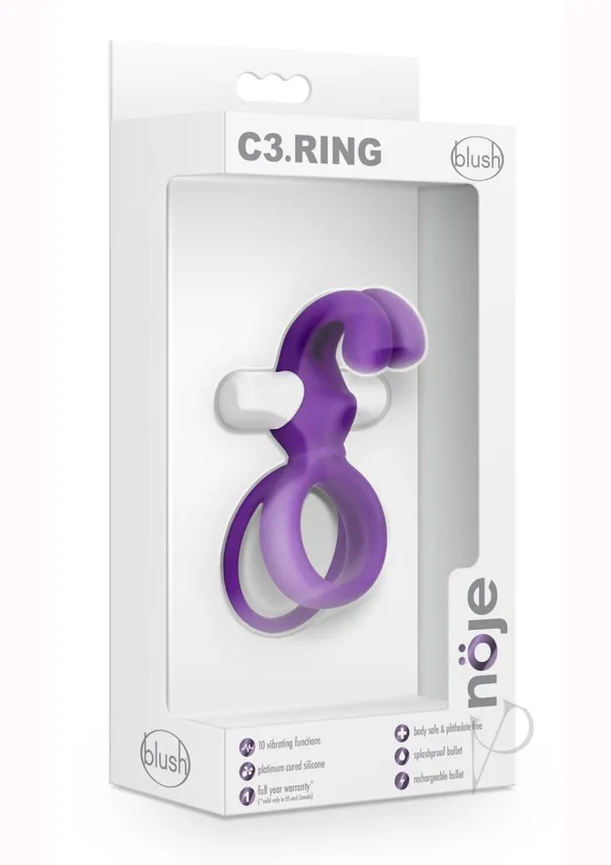 Noje Male Sex Toys Noje C3 Rechargeable Silicone Cock Ring Irus