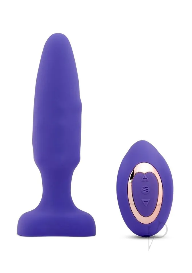 Nu Sensuelle Andii Fino Roller Motion Rechargeable Silicone Anal Plug with Remote Control Ultra Violet Nu Sensuelle Male Sex Toys Nu Sensuelle Andii Fino Roller Motion Rechargeable Silicone Anal Plug with Remote Control Ultra Violet Nu Sensuelle Male Sex Toys