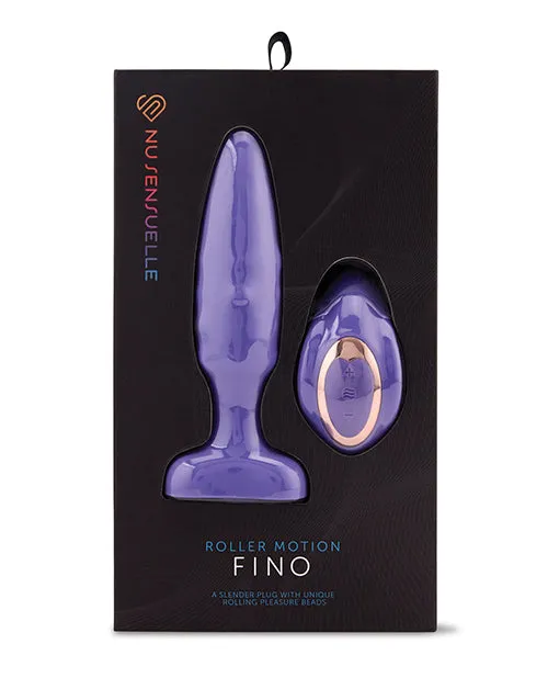 Nu Sensuelle Andii Fino Roller Motion Rechargeable Silicone Anal Plug with Remote Control Ultra Violet Nu Sensuelle Male Sex Toys Nu Sensuelle Andii Fino Roller Motion Rechargeable Silicone Anal Plug with Remote Control Ultra Violet Nu Sensuelle Male Sex Toys