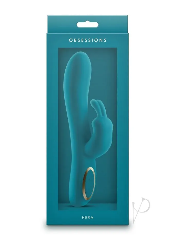 Obsessions Female Sex Toys Obsessions Hera Rechargeable Silicone Rabbit Vibrator Teal Obsessions Female Sex Toys Obsessions Hera Rechargeable Silicone Rabbit Vibrator Teal