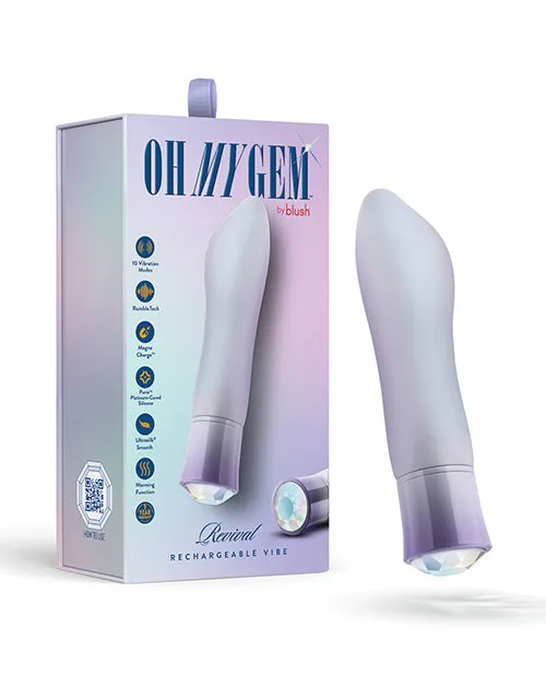 Oh My Gem Oh My Gem Revival Rechargeable Silicone GSpot Vibrator Opal Female Sex Toys