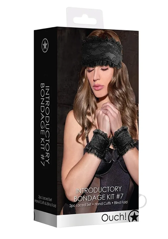 Ouch Kits Introductory Bondage Kit 7 2 piece kit Black Ouch Couples