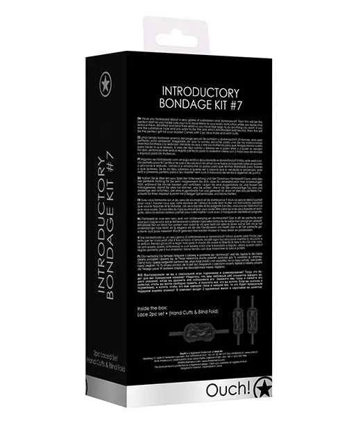 Ouch Kits Introductory Bondage Kit 7 2 piece kit Black Ouch Couples Ouch Kits Introductory Bondage Kit 7 2 piece kit Black Ouch Couples