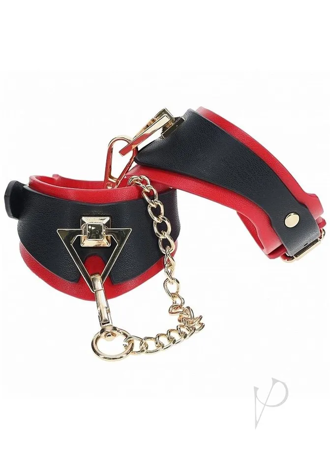 Ouch Milan Collection Handcuffs BlackRed Ouch Anal