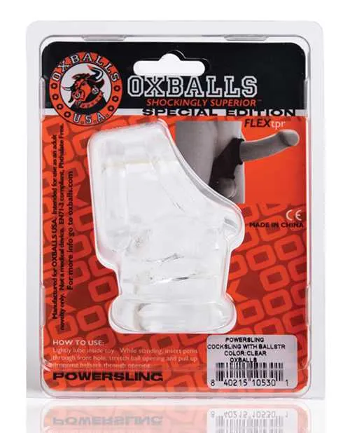 Oxballs Dildos Oxballs Powersling Cock and Ball Stretching Sling Clear