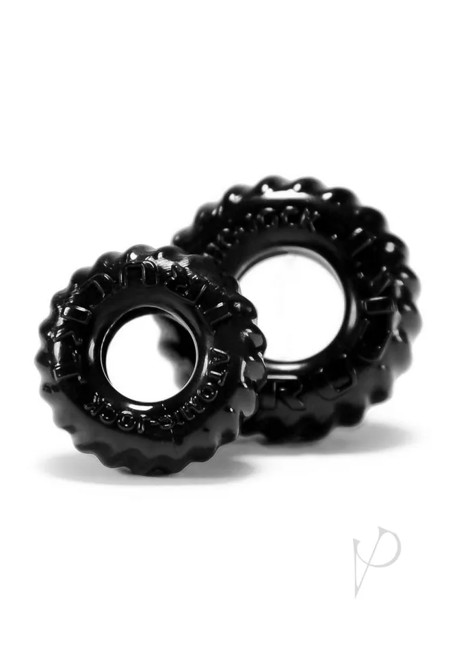 Oxballs Male Sex Toys Oxballs Truckt Cock Ring 2 pack Black