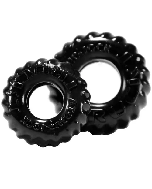 Oxballs Male Sex Toys Oxballs Truckt Cock Ring 2 pack Black