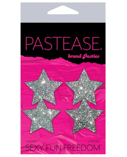 Pastease Premium Petites Glitter Star Silver OS Pack of 2 Pair Pastease Anal Pastease Premium Petites Glitter Star Silver OS Pack of 2 Pair Pastease Anal