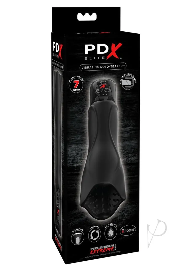 Pdx Elite Male Sex Toys PDX Elite Vibrating RotoTeazer Masturbator Black Pdx Elite Male Sex Toys PDX Elite Vibrating RotoTeazer Masturbator Black