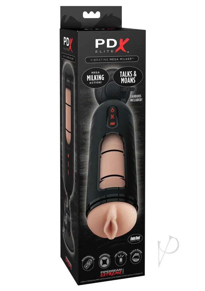 PDX Elite Rechargeable Vibrating Mega Milker Masturbator Pussy VanillaBlack Pdx Elite Male Sex Toys PDX Elite Rechargeable Vibrating Mega Milker Masturbator Pussy VanillaBlack Pdx Elite Male Sex Toys