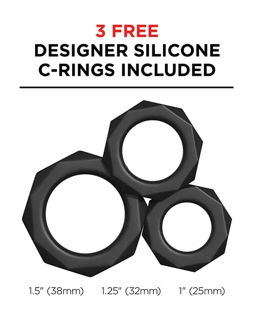 PDX Elite Rechargeable Vibrating Mega Milker Masturbator Pussy VanillaBlack Pdx Elite Male Sex Toys