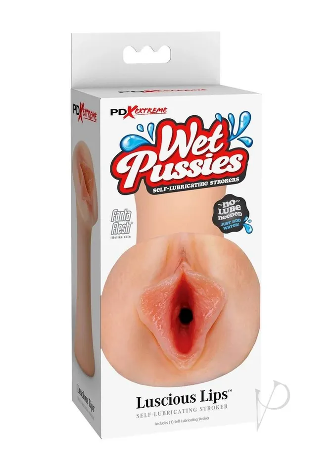 PDX Extreme Wet Pussies Luscious Lips Self Lubricating Stroker Vanilla Pipedream Extreme Toyz Male Sex Toys PDX Extreme Wet Pussies Luscious Lips Self Lubricating Stroker Vanilla Pipedream Extreme Toyz Male Sex Toys