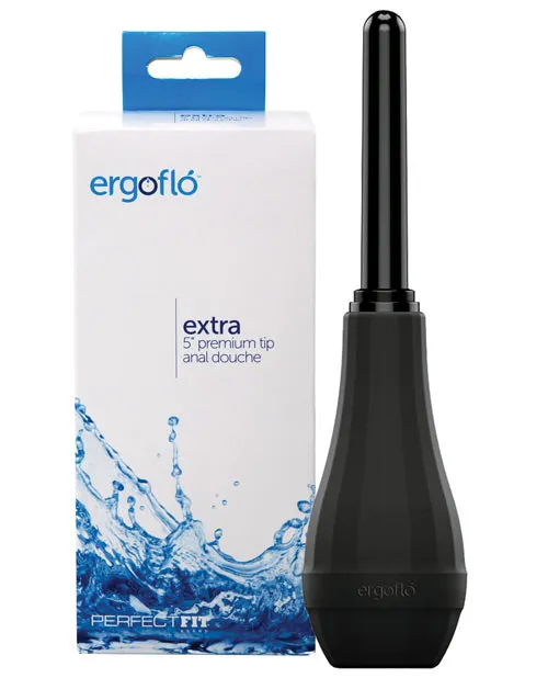 Perfect Fit Ergoflo Extra 5in Premium Tip Anal Douche Black Perfect Fit Anal Perfect Fit Ergoflo Extra 5in Premium Tip Anal Douche Black Perfect Fit Anal