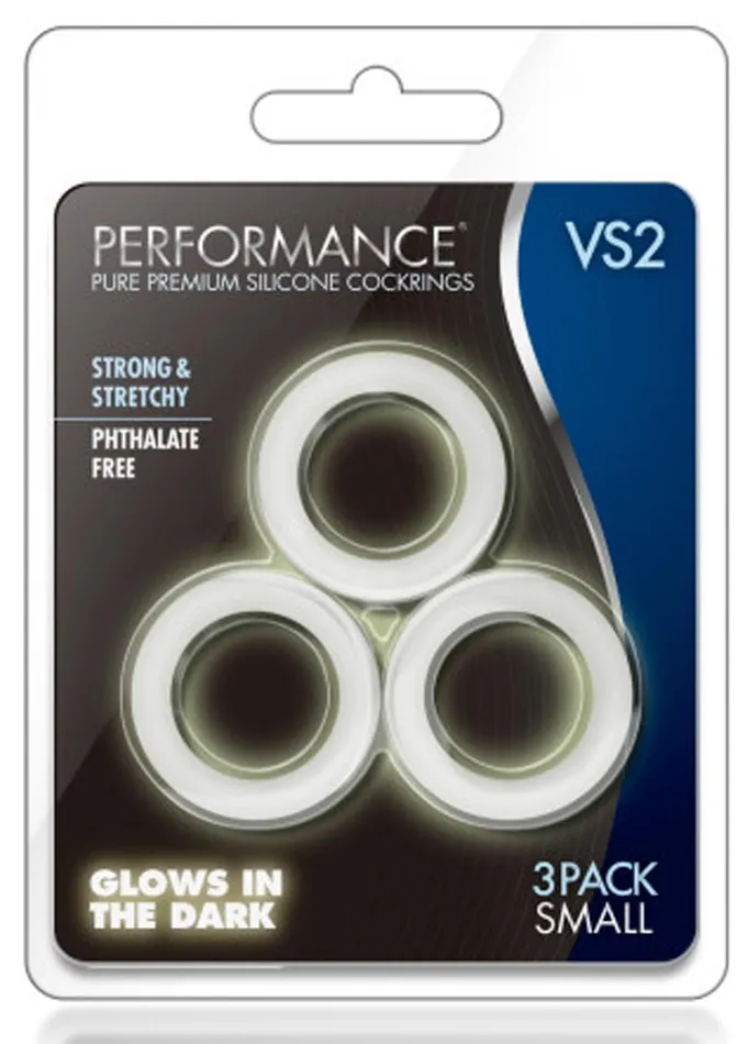 Performance Performance VS2 Pure Premium Silicone Cock Rings Small White Male Sex Toys Performance Performance VS2 Pure Premium Silicone Cock Rings Small White Male Sex Toys
