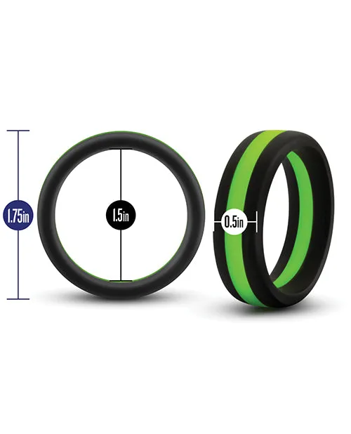 Performance Silicone Go Pro Cock Ring BlackGreen Performance Male Sex Toys