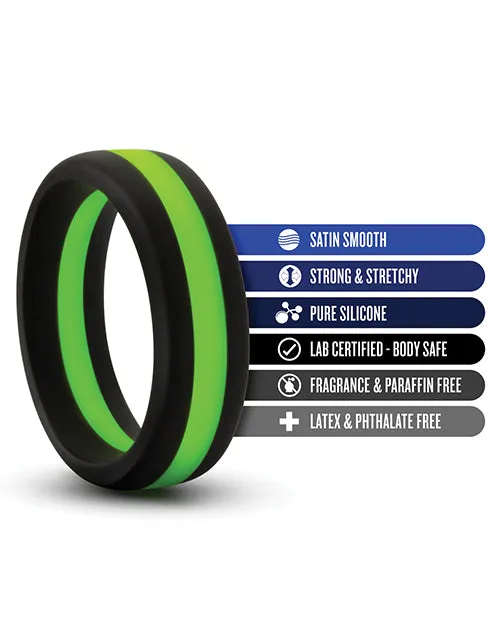 Performance Silicone Go Pro Cock Ring BlackGreen Performance Male Sex Toys