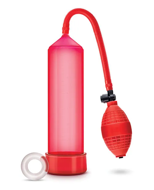Performance VX101 Male Enhancement Penis Pump 95in Red Performance Male Sex Toys