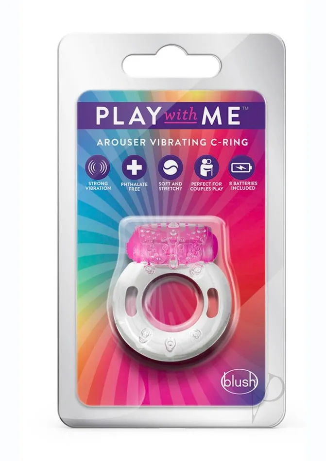 Play With Me By Blush Couples Play with Me Arouser Vibrating Cock Ring Pink