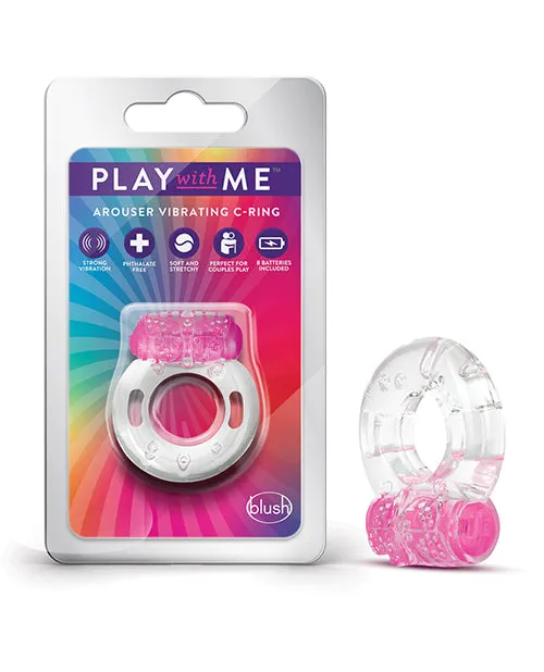 Play With Me By Blush Couples Play with Me Arouser Vibrating Cock Ring Pink
