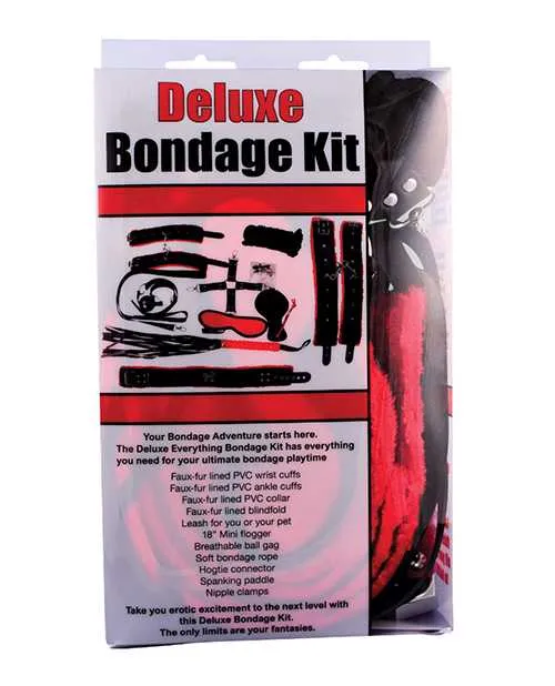 Plesur Anal Plesur Deluxe Bondage Kit BlackRed Plesur Anal Plesur Deluxe Bondage Kit BlackRed