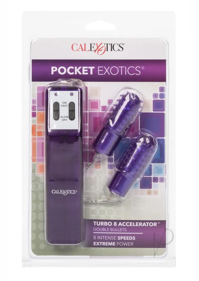 Pocket Exotics Female Sex Toys Pocket Exotics Turbo 8 Accelerator Double Bullet with Wired Remote Control Purple Pocket Exotics Female Sex Toys Pocket Exotics Turbo 8 Accelerator Double Bullet with Wired Remote Control Purple