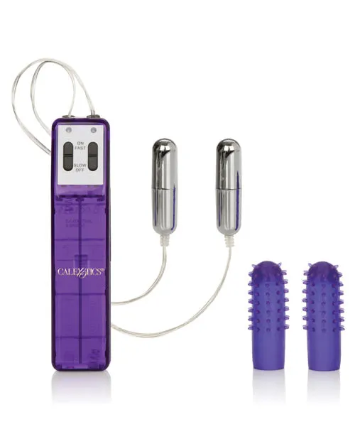Pocket Exotics Female Sex Toys Pocket Exotics Turbo 8 Accelerator Double Bullet with Wired Remote Control Purple Pocket Exotics Female Sex Toys Pocket Exotics Turbo 8 Accelerator Double Bullet with Wired Remote Control Purple