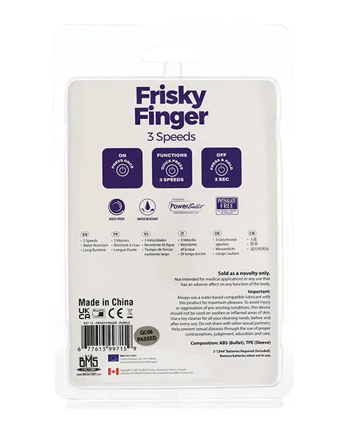 PowerBullet Frisky Finger Massager Purple Powerbullet Vibrators