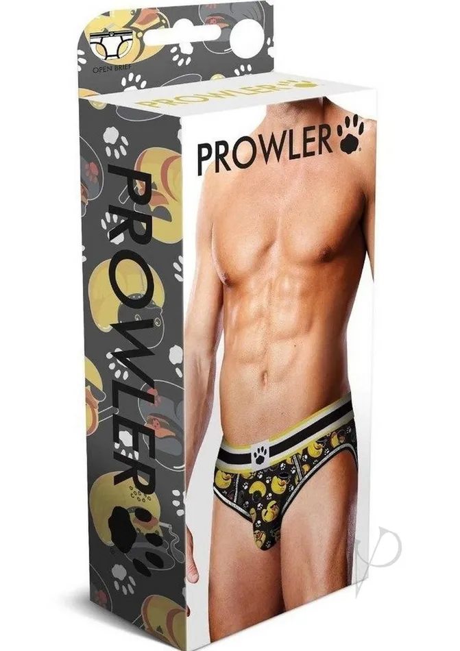 Prowler BDSM Rubber Ducks Open Brief XL BlackYellow Prowler Dildos