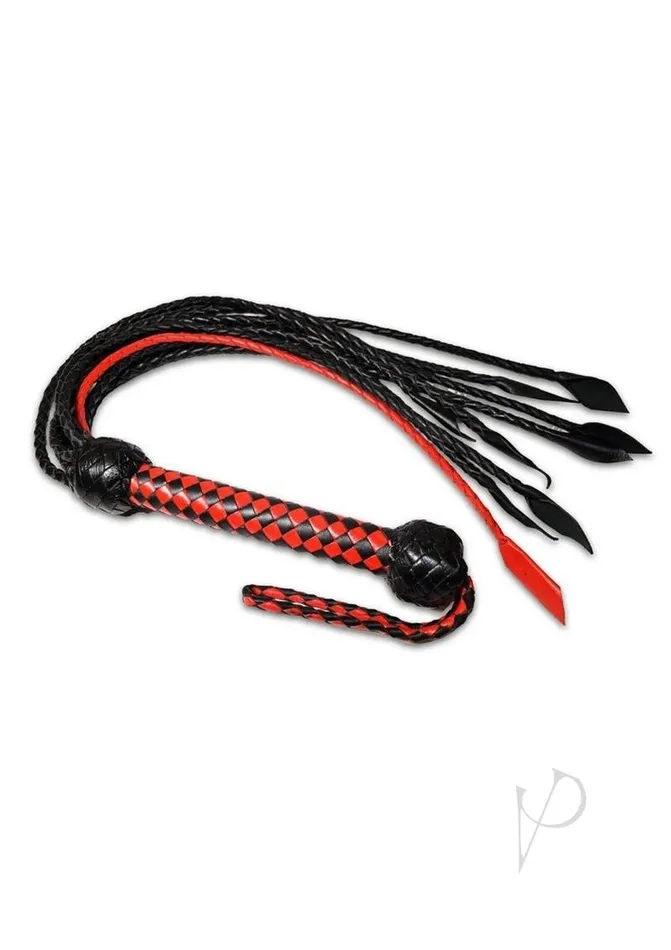 Prowler Red Anal Prowler RED Short Handle Flogger RedBlack Prowler Red Anal Prowler RED Short Handle Flogger RedBlack
