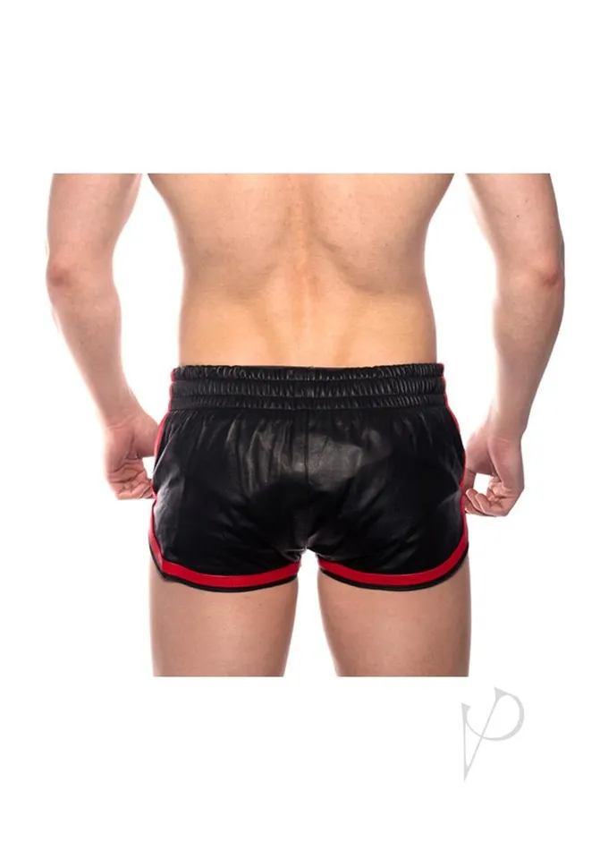 Prowler Red Restraints Prowler RED Leather Sport Shorts XSmall BlackRed