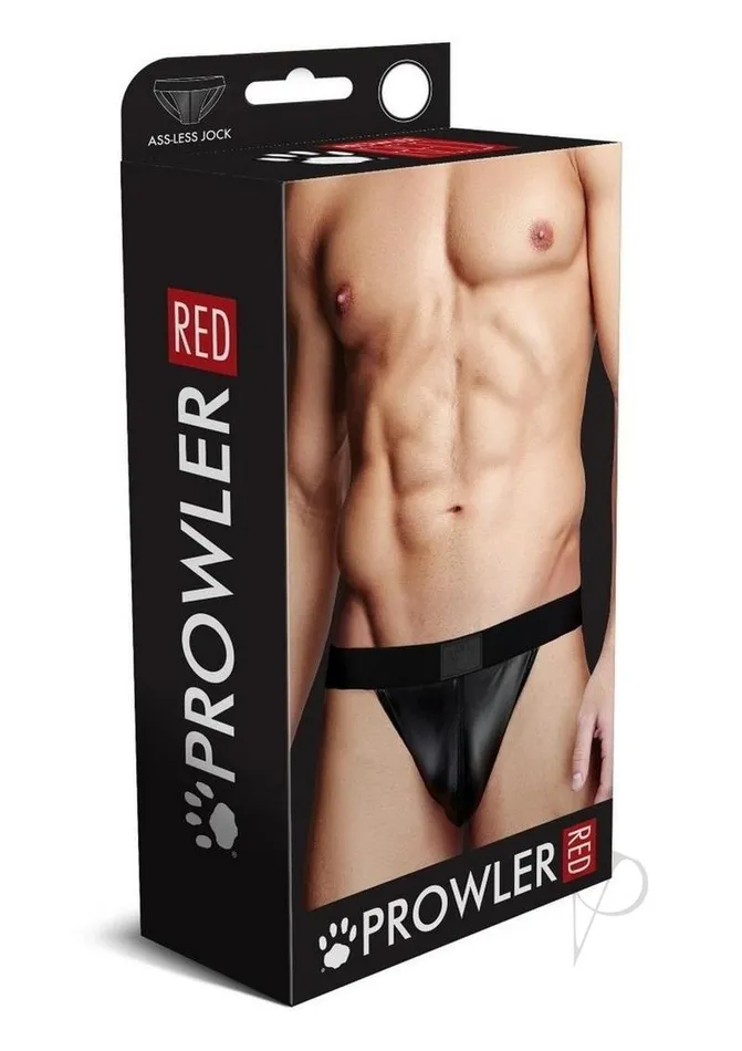 Prowler RED Wetlook AssLess Jock Medium Black Prowler Red Anal