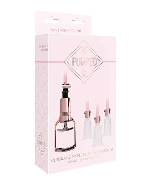Pumped Female Sex Toys Shots Pumped Clitoral Nipple Pump Set Medium Rose Gold Pumped Female Sex Toys Shots Pumped Clitoral Nipple Pump Set Medium Rose Gold