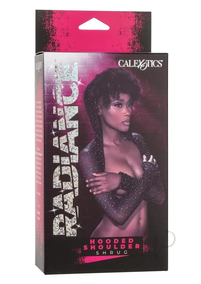 Radiance Hooded Shoulder Shrug OS Black Radiance Anal