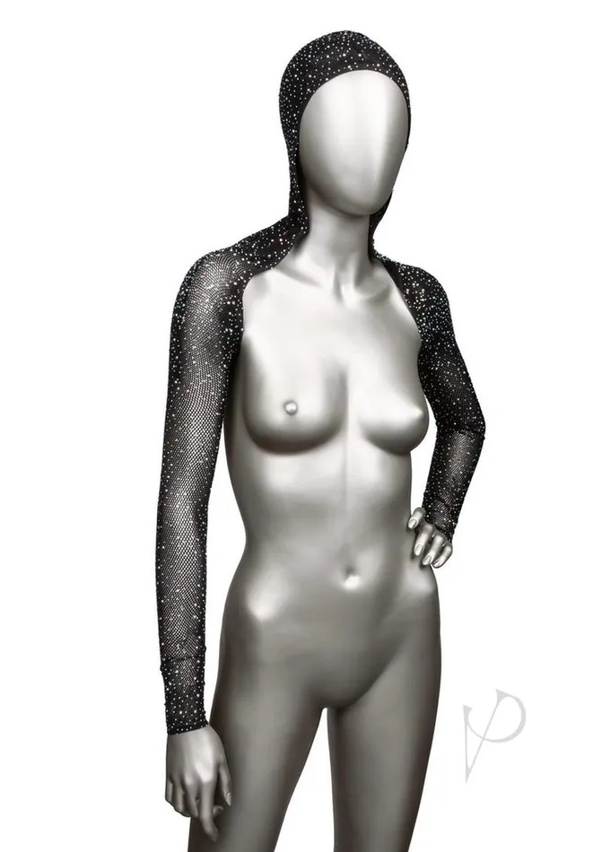 Radiance Hooded Shoulder Shrug OS Black Radiance Anal